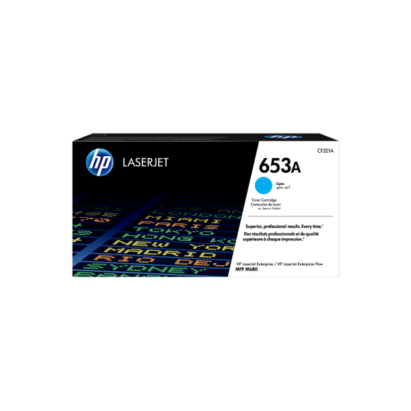 HP 653A Cyan Original LaserJet Toner Cartridge (CF321A)