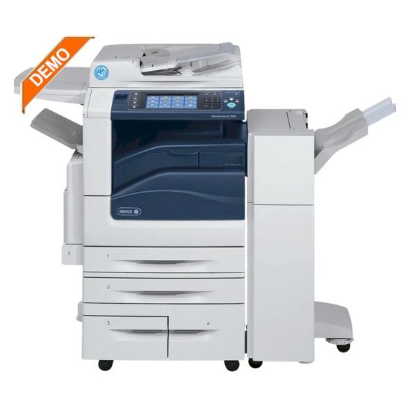 Xerox EC7856-Demo Multi-functional Color Printer comes standard w/ 130 Sheet DADF, 5 Paper Cassettes & Office Finisher 