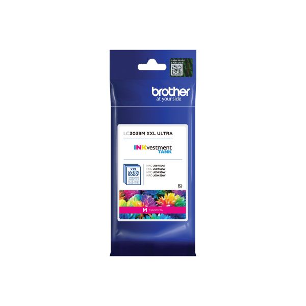 INK CARTRIDGE - MAGENTA - UP TO 5000 PAGES - BROTHER GENUINE LC3039M IS FOR USE