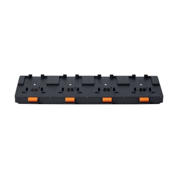 FOUR BAY CHARGING/ETHERNET LATCHING PRINTER CRADLE