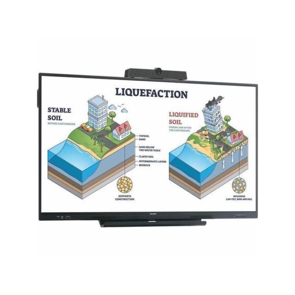 Sharp PN-LC862 86" Aquos Board Commercial Display - LCD Cortex A55 - Touchscreen - 16:9 Aspect Ratio - 3840x2160 - Direct LED - 450 Nit - 1,200:1 Contrast Ratio - 2160p - USB - HDMI - VGA - BT