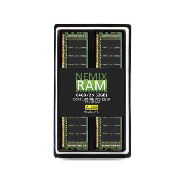 NEMIX RAM 128GB (2X64GB) DDR3 1600MHZ PC3-12800 8Rx4 1.35V 240-PIN ECC LRDIMM Compatible with Cisco UCS B-Series B460 M4 E7 v3 UCS-ML-2X648RY-E Load Reduced Server Memory - Newegg.com