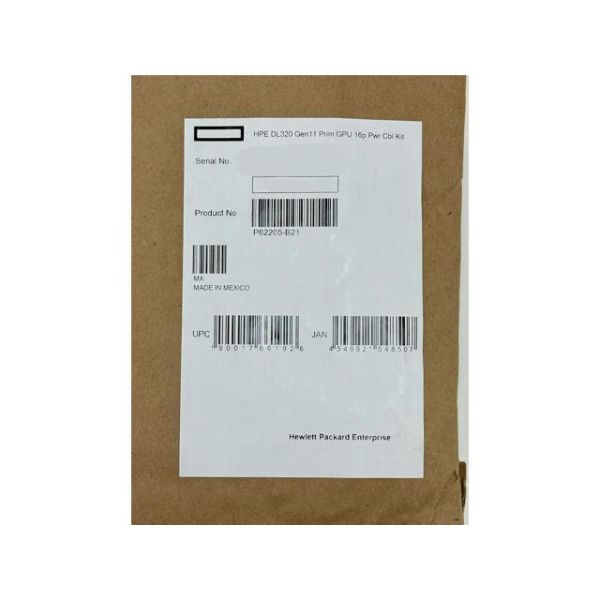 HPE ProLiant DL320 Gen11 Primary GPU 16pin Power Cable Kit P62205-B21 L40 L40S