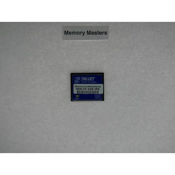 4GB Compact Flash Memory for Cisco 1900 2900 3900 ISR Series Router. Equivalent to Cisco MEM-CF-4GB (MemoryMasters)