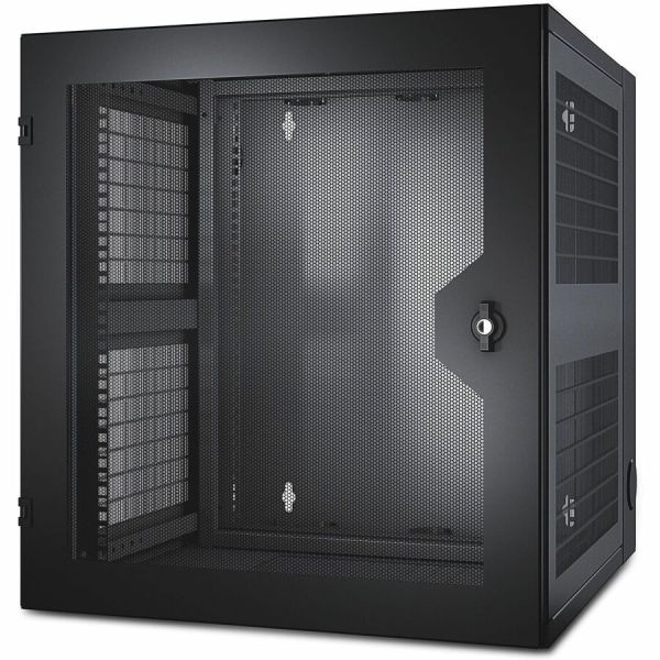 APC NetShelter 13U Wallmount Rack Cabinet Vented Door Double Hinged Server Depth - AR100HD - Racks & Cabinets