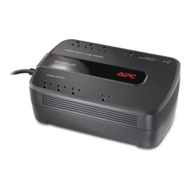 APC by Schneider Electric Back-UPS 650VA Desktop UPS - BE650G1-LM