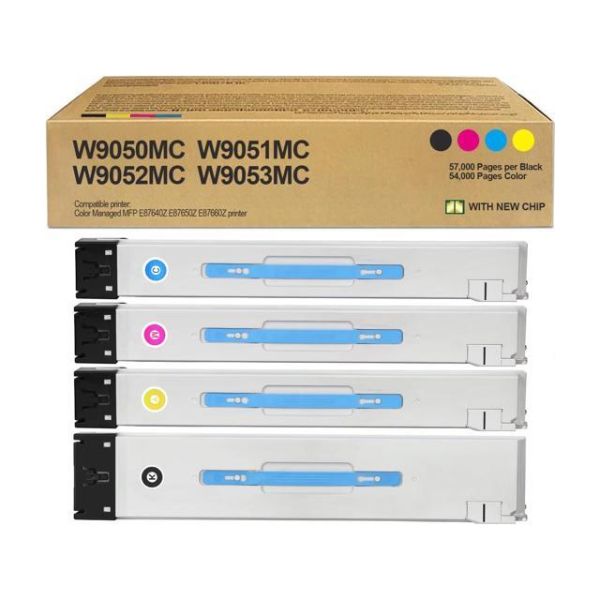 W9050MC W9051MC W9052MC W9053MC Toner Cartridge Replacement for MP Color Managed MFP E87640Z E87650Z E87660Z Printer, High Yield 57,000 Pages
