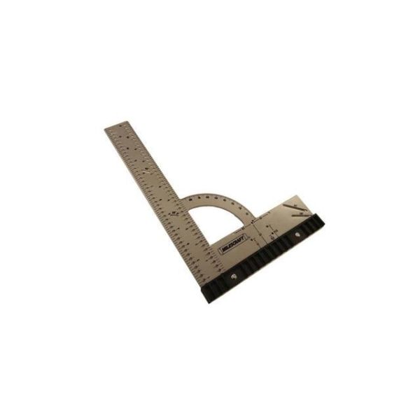 8404 Framing Square 300 Imperial Framing Square 12 x 8 Steel Carpenter Square for Woodworking with Removeable Fence