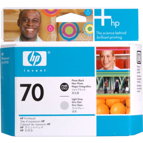 HP 70 Photo Black and LT Gray Printhead | HP, Maintenance Kit — C9407A