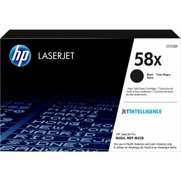 HP 58X CF258XR Black EvoCycle Toner | LaserJet, OEM, High Yield — CF258XR