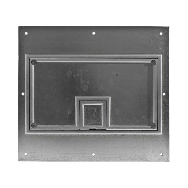 Hubbell Wiring Systems CFB11CVRALU Aluminum Beveled Edge Floor Box Carpet Cover