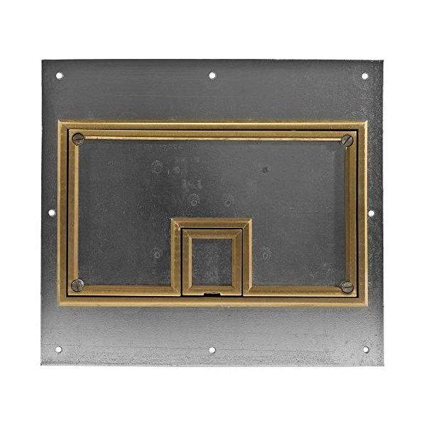 Hubbell Wiring Systems CFB11CVRBRS Brass Beveled Edge Floor Box Carpet Cover