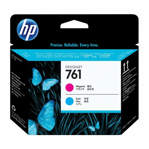 HP 761 MAGENTA/CYAN DESIGNJET PRINTHEAD — CH646A