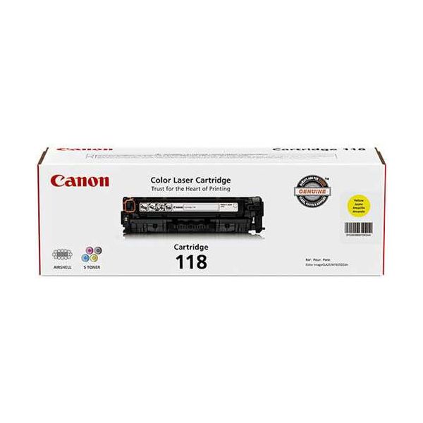 Canon 2659B001AA 118 Yellow Toner Cartridge (2.9k Pages)