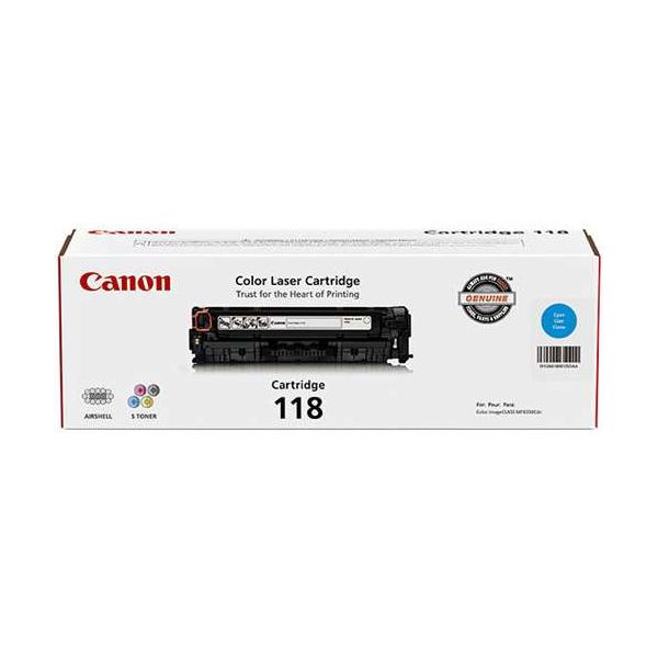 Canon 2661B001AA 118 Cyan Toner Cartridge (2.9k Pages)