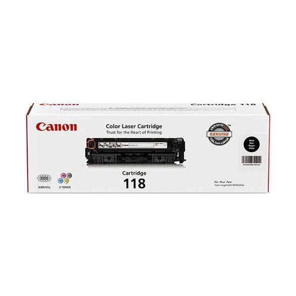 Canon 2662B001AA 118 Black Toner Cartridge (3.5k Pages)