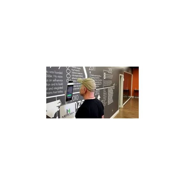 MERIDIAN D000A08 TEMP KIOSK - Temperature Personnel Management With LED Stripve