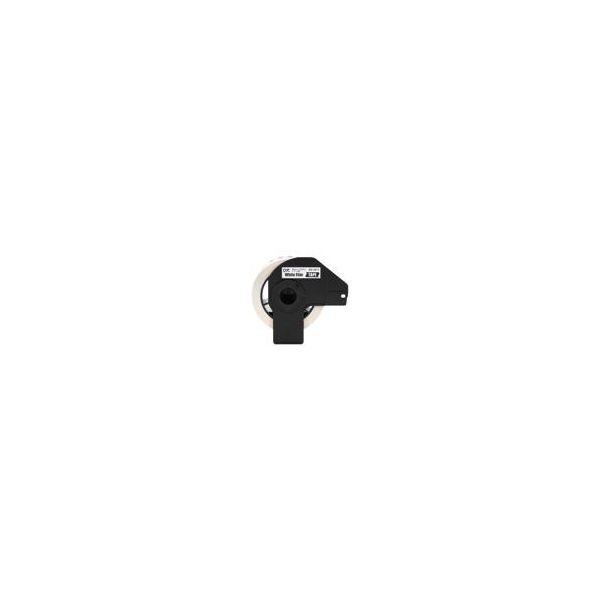1.1 in x 50 ft (29 mm x 15.2 m) Black on White Continuous Length Film Tape