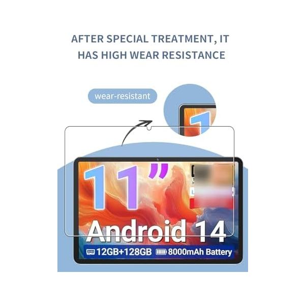 [2 Pack] Screen Protector for DigiLand R11 Android Tablet 11 Inch Tempered Glass Film