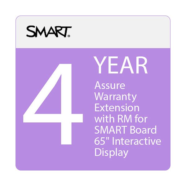 SMART 4 Year Assure Warranty Extension for 65 in Display | On-Site Support — EOW4-SBID-65-7Y