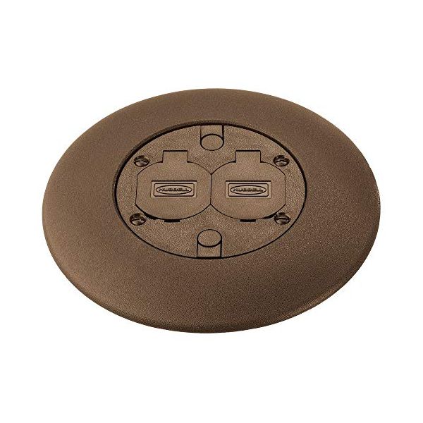 Hubbell Wiring Systems FRFBRA Aluminum Duplex Flush Service Fitting