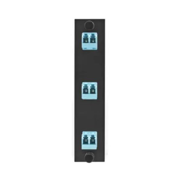 Hubbell - FSPNLCDS3AQ - Hubbell FSPNLCDS3AQ 6-Fiber Optic Panel Adapter