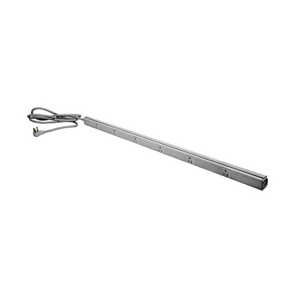 Hubbell Wiring Systems HBL20C215GY Cold Rolled Steel Portable Metal PlugTrak with 6' Cord
