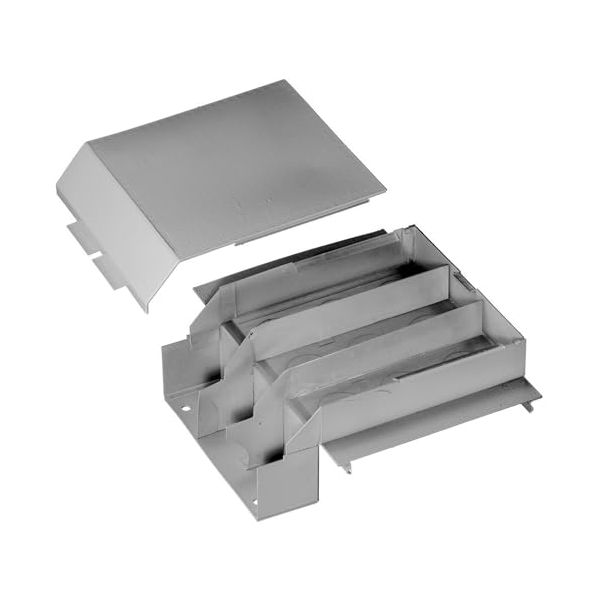 Hubbell - HBL6715DFOGY - Hubbell Wiring HBL6715DFOGY Divided Tee Fitting; 8.750 Inch x 6.630 Inch x 3.560 Inch x 7.920 Inch x 6.750 Inch