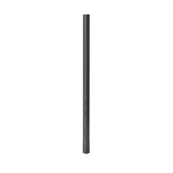 Hubbell - Hblpp10bk - Hubbell Hubbell Wiring Device Kellems Aluminum Service Poles 10' 2 Height 2 Decorator Duplex Gray