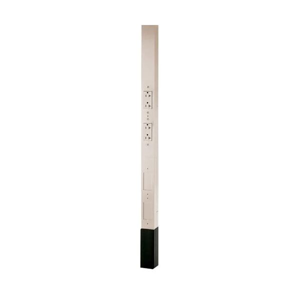 Hubbell - HBLPP10OW - Three Service Pole Two 20A 125V Style Line Duplex Receptacles 1 Circuit 10ft. 2in. in. H Office White