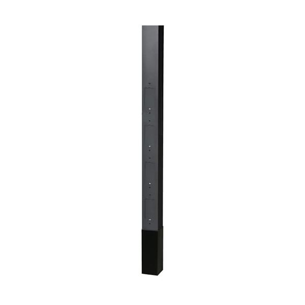 Hubbell - Hblppo15bk - Hubbell Hubbell Wiring Device Kellems Aluminum Service Poles 15' 2 Height Blank Pole With Divider