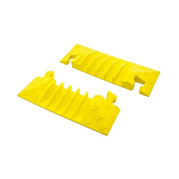 Hubbell Wiring Systems HBLTRED5ECB TredTrak Cast Polyurethane Modular Cable Protection System Female/Male End Cap