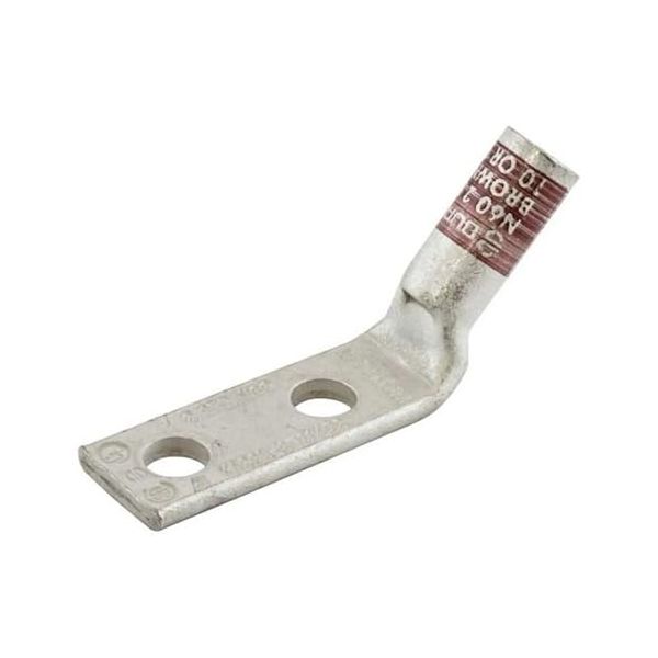 Hubbell - HGBL02D45 - Compression Lug 2 AWG Double 1/4in. in. OD 5/8in. in. Spaced 45 Degree Pack of 25