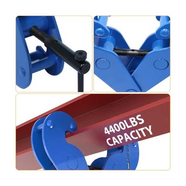 Vertical Beam Clamp 4400lbs (2 Ton) Working Load Limit