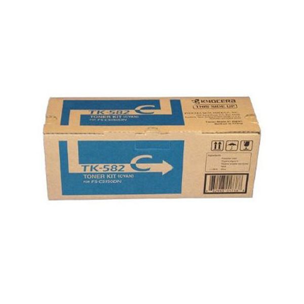 Kyocera TK-582C Cyan Toner Cartridge (2.8k Pages)