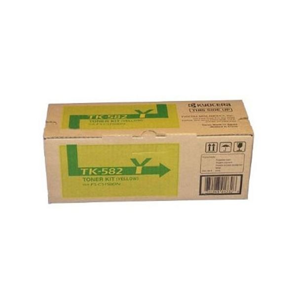 Kyocera TK-582Y Yellow Toner Cartridge (2.8k Pages)