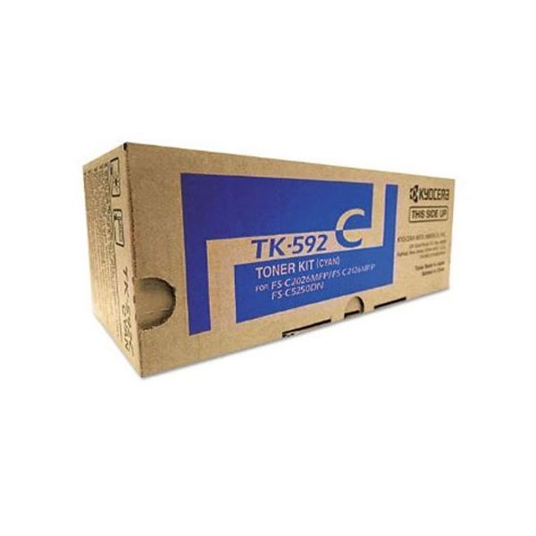 Kyocera TK-592C Cyan Toner Cartridge (5k Pages)