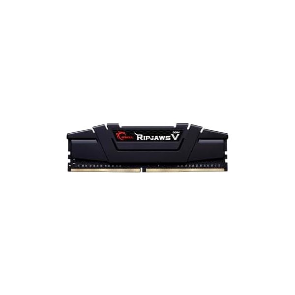 G.SKILL RipjawsV Series DDR4 RAM (XMP) 32GB (2x16GB) 3600MT/s CL18-22-22-42 1.35V Intel AMD Desktop Computer Memory U-DIMM - Black (F4-3600C18D-32GVK)