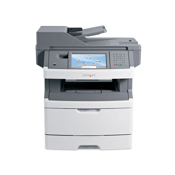 Lexmark X466dte MonoChrome Multifunction Printer : X466 W/ Duplex, Dual Tray & Touch Screen - X-466dte