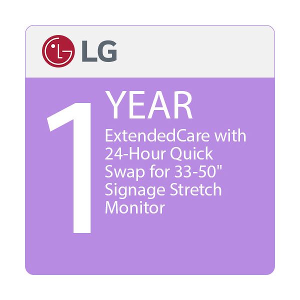 33-50 SIGNAGE MONITOR (SPECIAL), 1 YEAR EXTENDEDCARE, 24 HR QUICK-SWAP