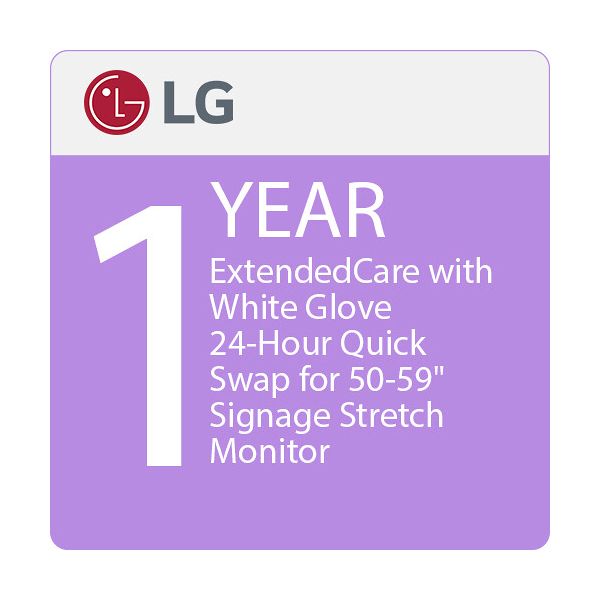 50-59 SIGNAGE MONITOR (SPECIAL), 1 YEAR EXTENDEDCARE WITH WHITE GLOVE SERVICE, 2