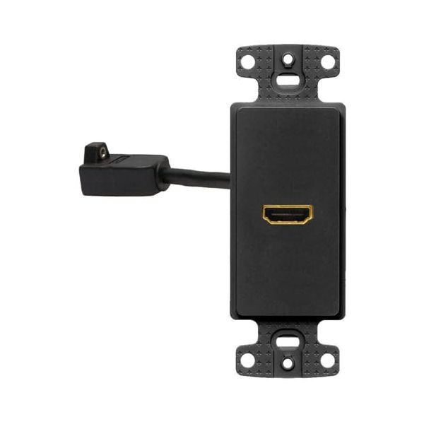 Hubbell Wiring Systems NS801BK netSELECT HDMI 1-Gang Thermoplastic Decorator Frame