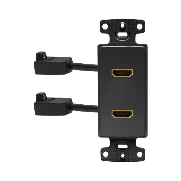 Hubbell Wiring Systems NS802BK netSELECT HDMI 1-Gang Thermoplastic Decorator Frame