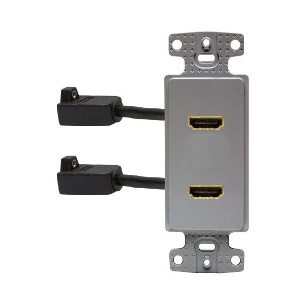 Hubbell Wiring Systems NS802GY netSELECT HDMI 1-Gang Thermoplastic Decorator Frame
