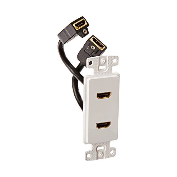 Hubbell Wiring Systems NS802W netSELECT 1-Gang Thermoplastic HDMI Decorator Frame