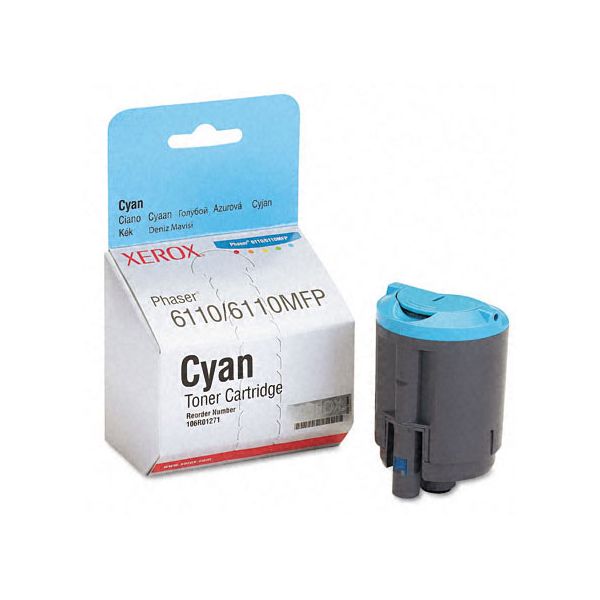 Xerox 106R01271 Cyan Toner Cartridge (1k Pages)