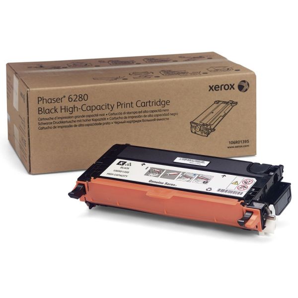 Xerox 106R01395 Black Toner Cartridge (7k Pages)