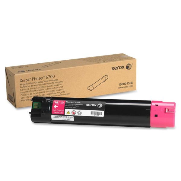 Xerox 106R01508 Magenta High Yield Toner Cartridge (12k Pages)