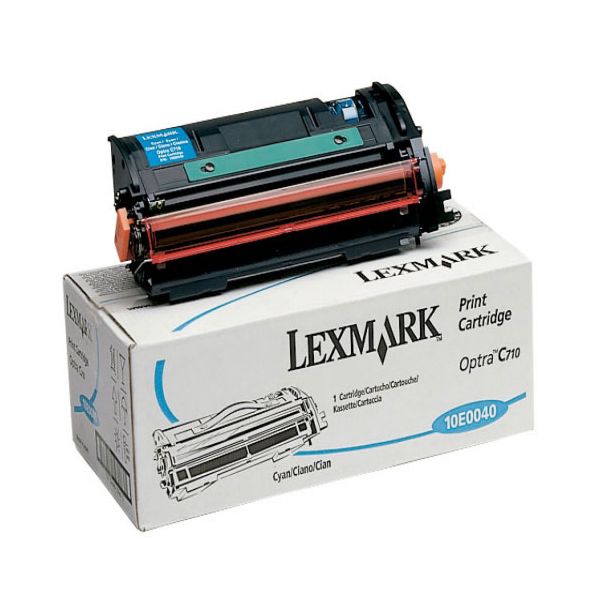 Lexmark 10E0040 Cyan Toner Cartridge (10k Pages)