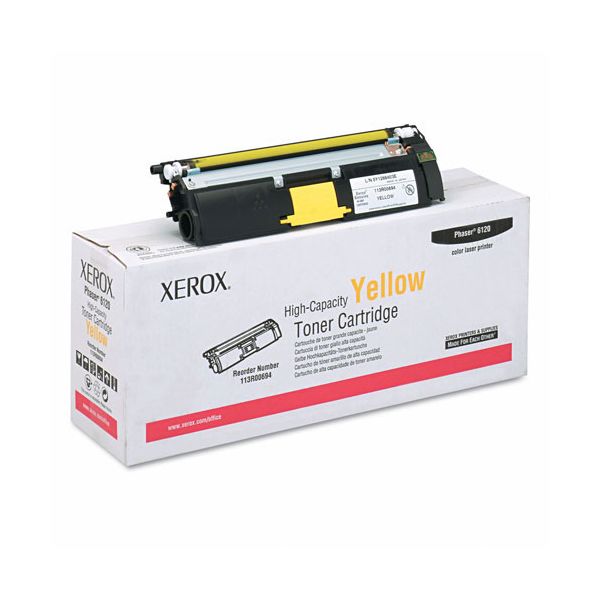 Xerox 113R00694 Yellow Toner Cartridge (4.5k Pages)